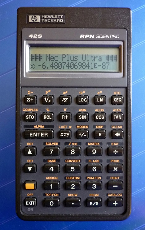 hp 42s rpn scientific calculator wiki